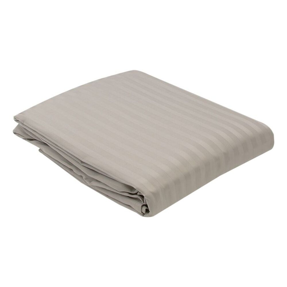 SureFit Premier 100% Cotton Sateen Striped Sheet Set in White, Full Size